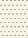 Papel pintado no tejido VERSACE de estilo barroco con medallones verticales de Medusa ligeramente brillante ligeramente texturizado - blanco, negro, Metálico
