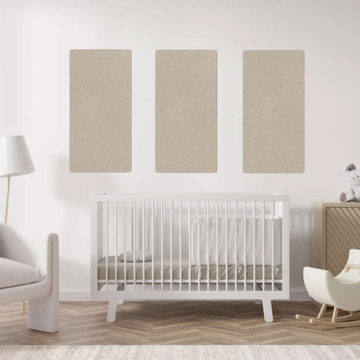 Panel Acustico de Fieltro Sand Beige - Modular Wall - Foto 8