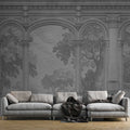 Fotomural Walls by Patel - Roma 5 - Dark grey landscape photo wallpaper romance architecture