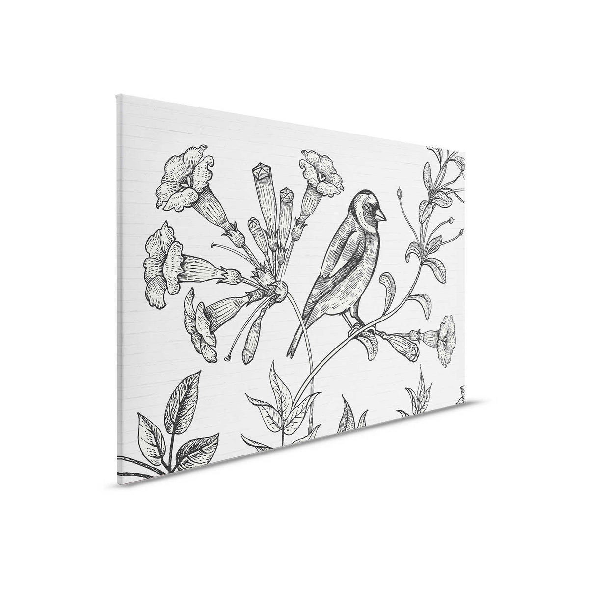 Lienzo de Pared de Piedra con Diseño de Naturaleza en Estilo de Dibujo