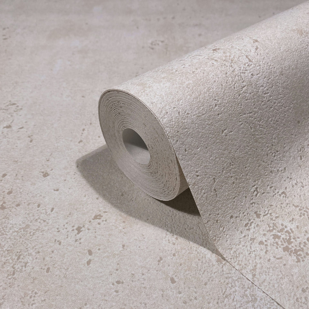 Vliestapete beige einfarbig