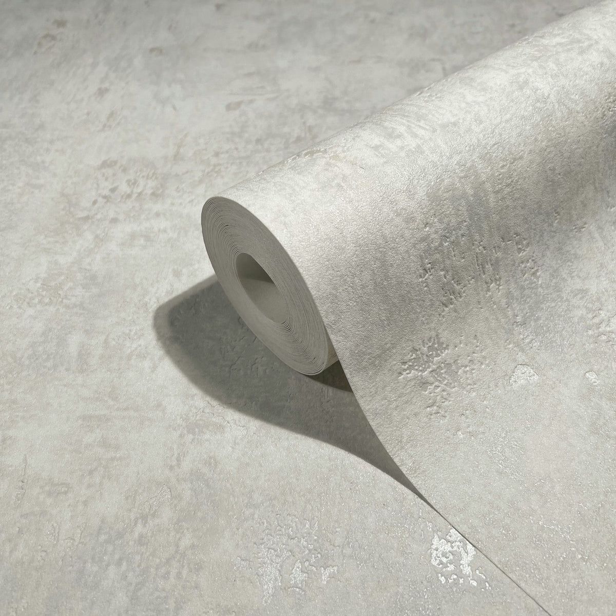 Papel pintado tejido no tejido con textura y relieve blanco y gris - Marburg - Imagen 2