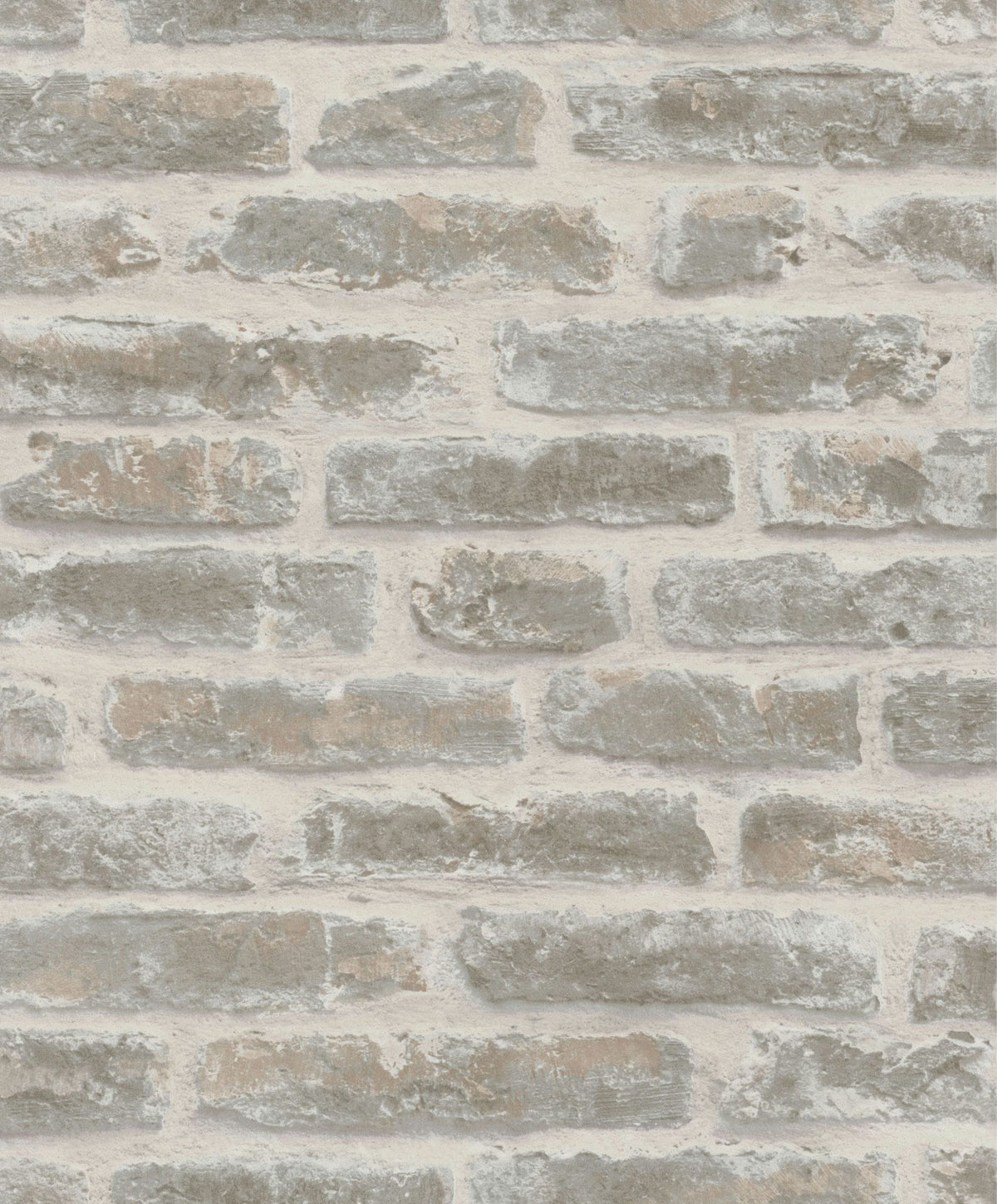 Papel pintado tejido no tejido efecto piedra blanco y marrón - Marburg - Imagen 4