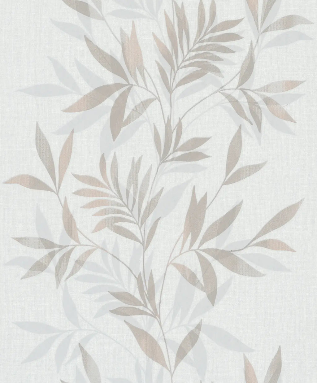 Vliestapete weiß, beige pflanzen