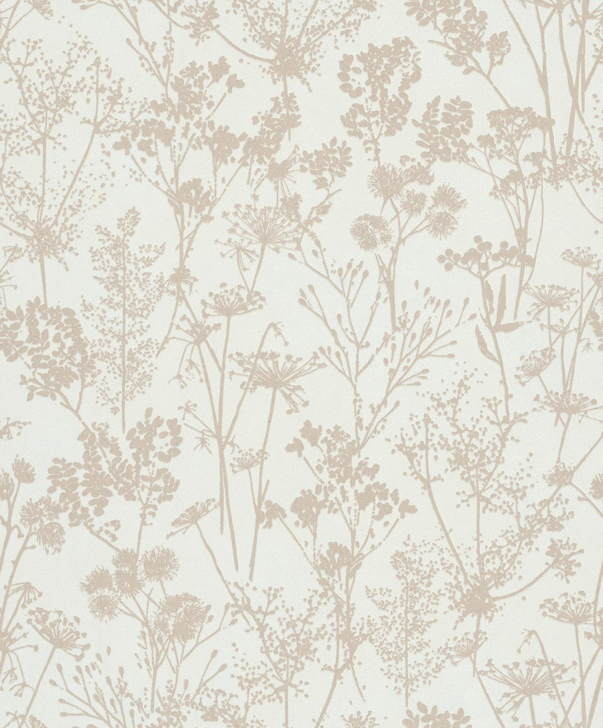 Papel pintado tejido no tejido plantas y botánica blanco y beige - Marburg - Imagen 4