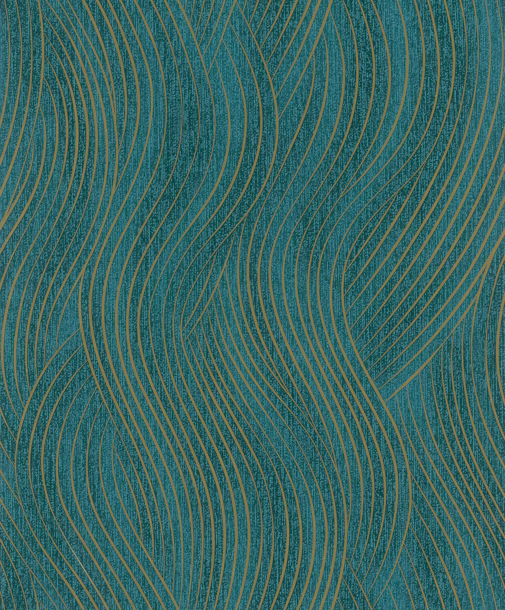 Vliestapete grün, gold grafik