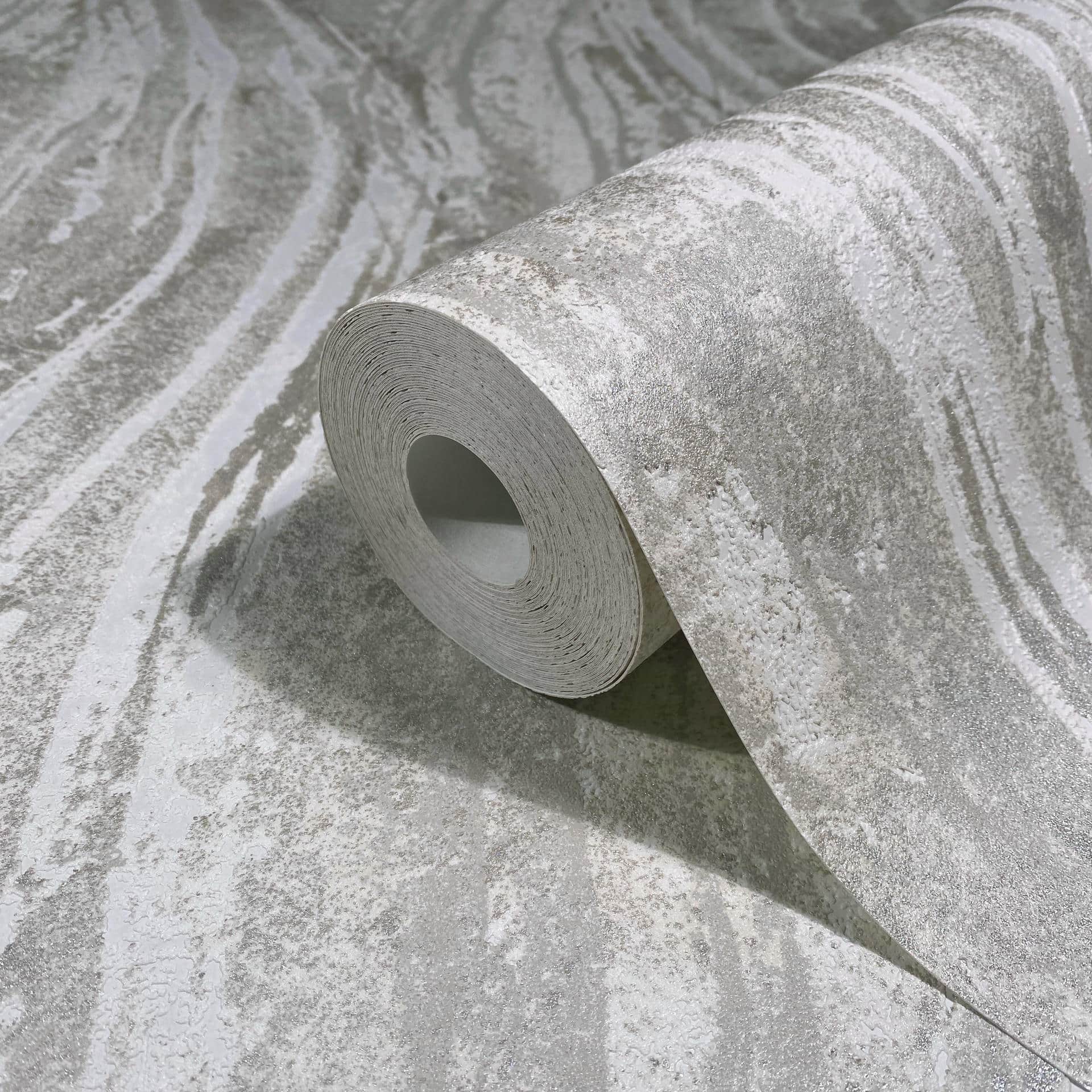 Vliestapete beige, grau grafik
