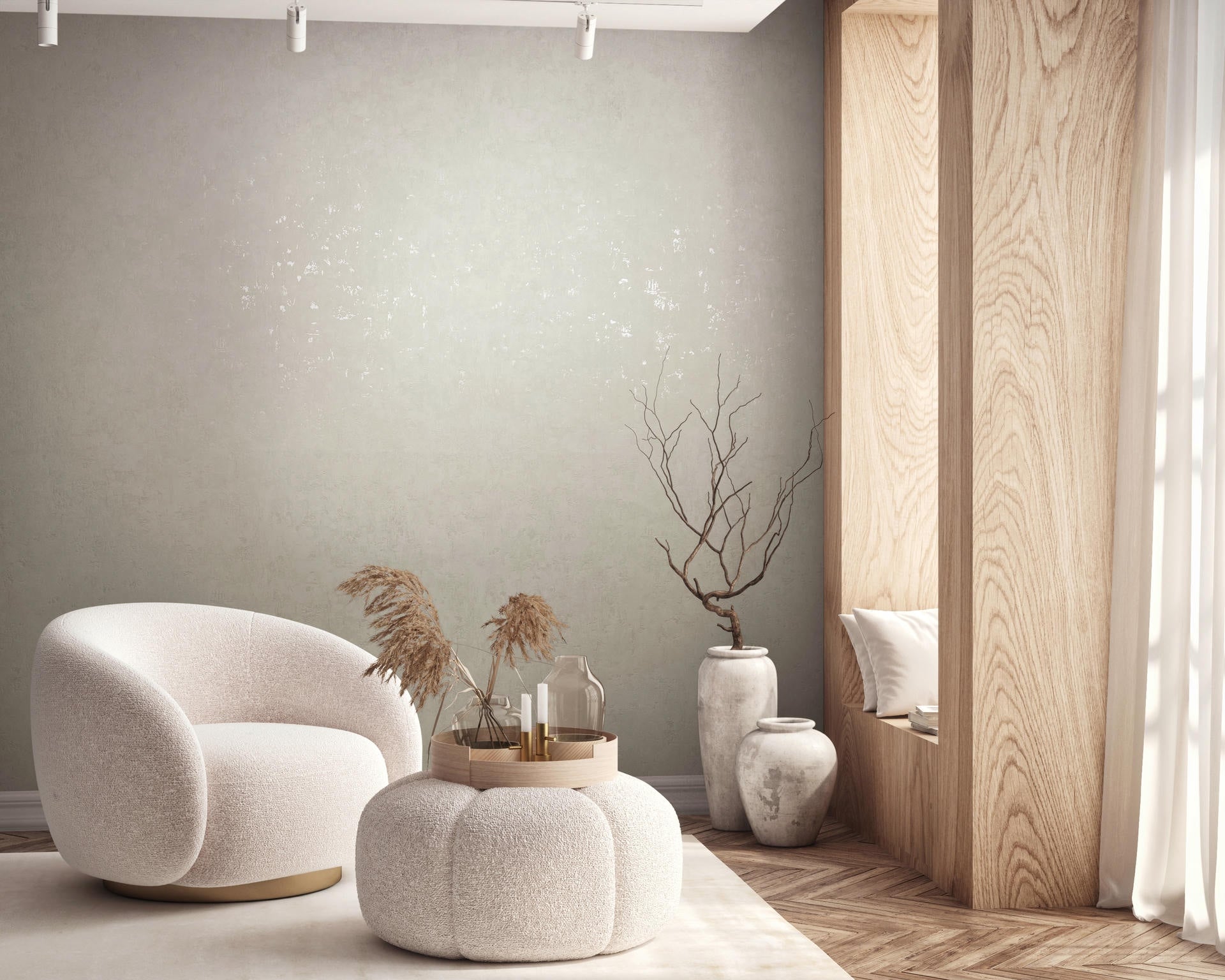 Vliestapete beige putzoptik