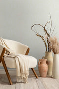 Vliestapete weiß, beige pflanzen