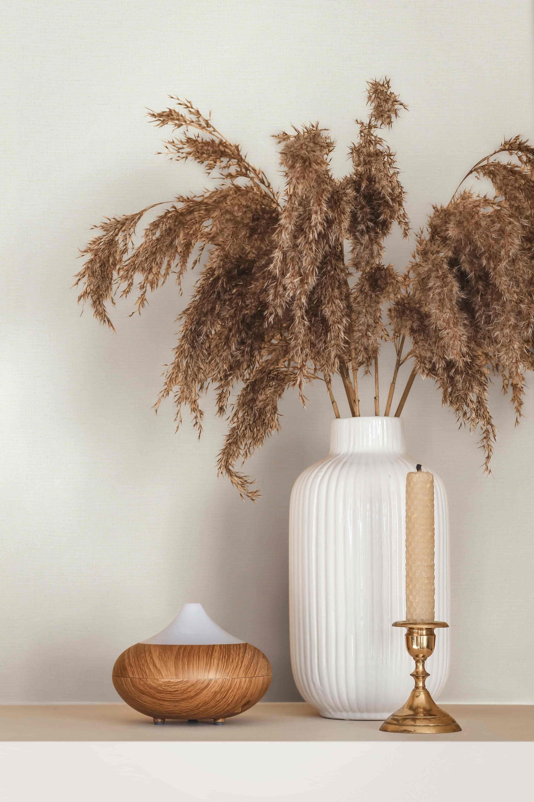 Vliestapete beige einfarbig