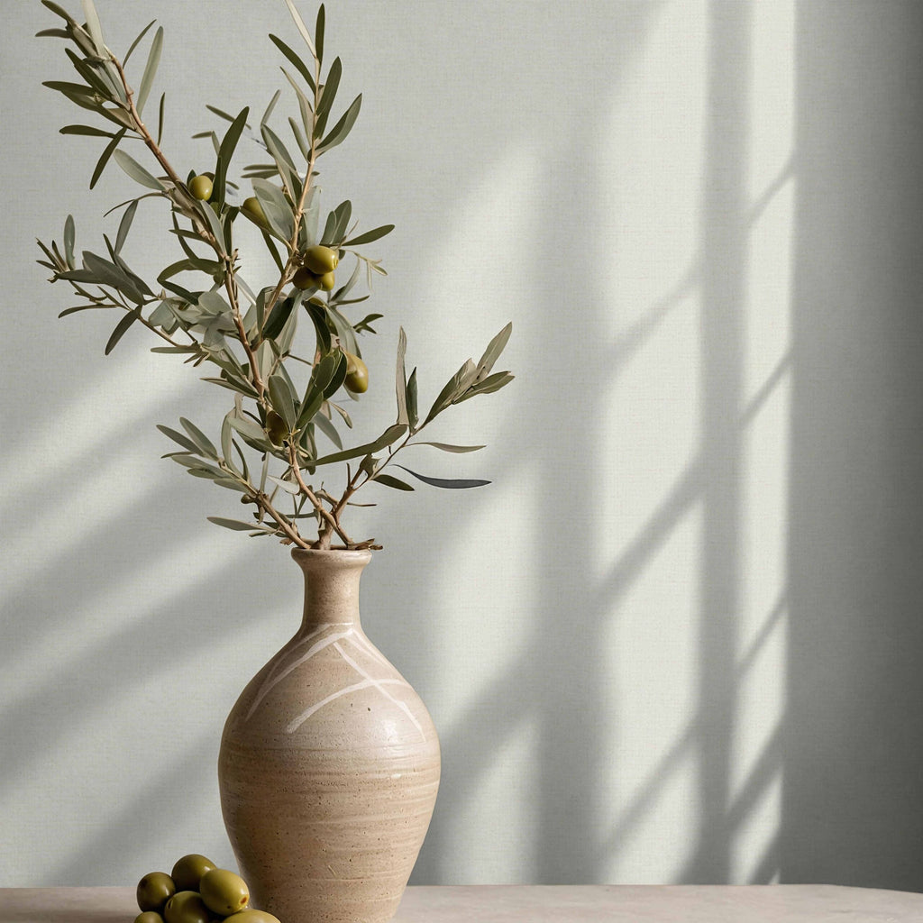 Vliestapete beige einfarbig