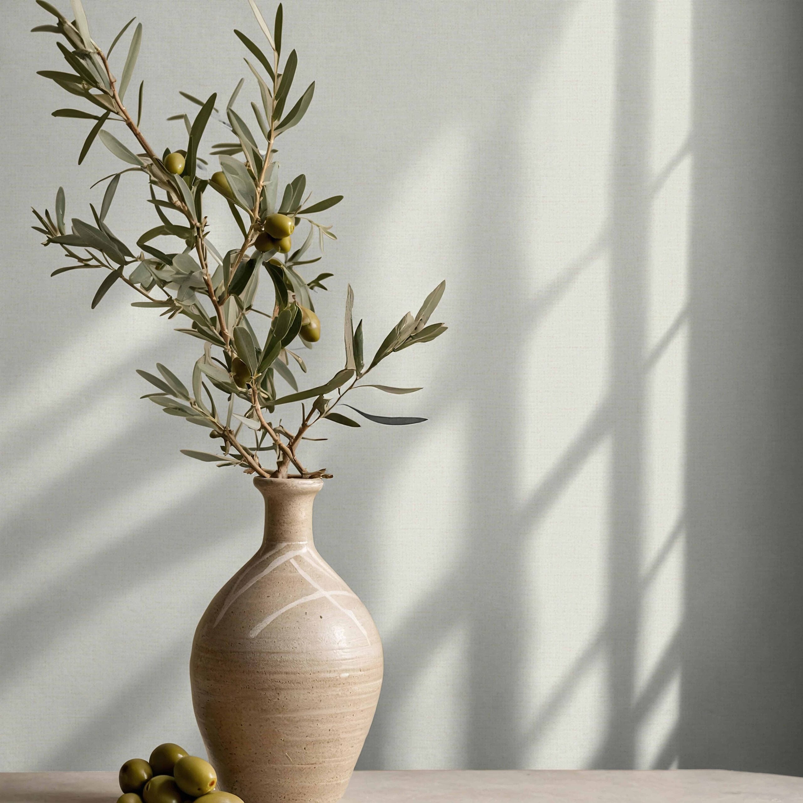 Vliestapete beige einfarbig