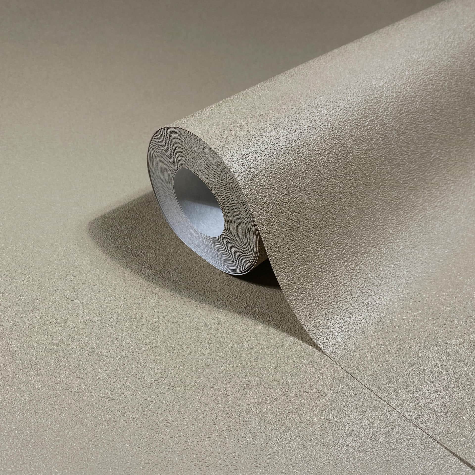 Vliestapete grau, beige einfarbig