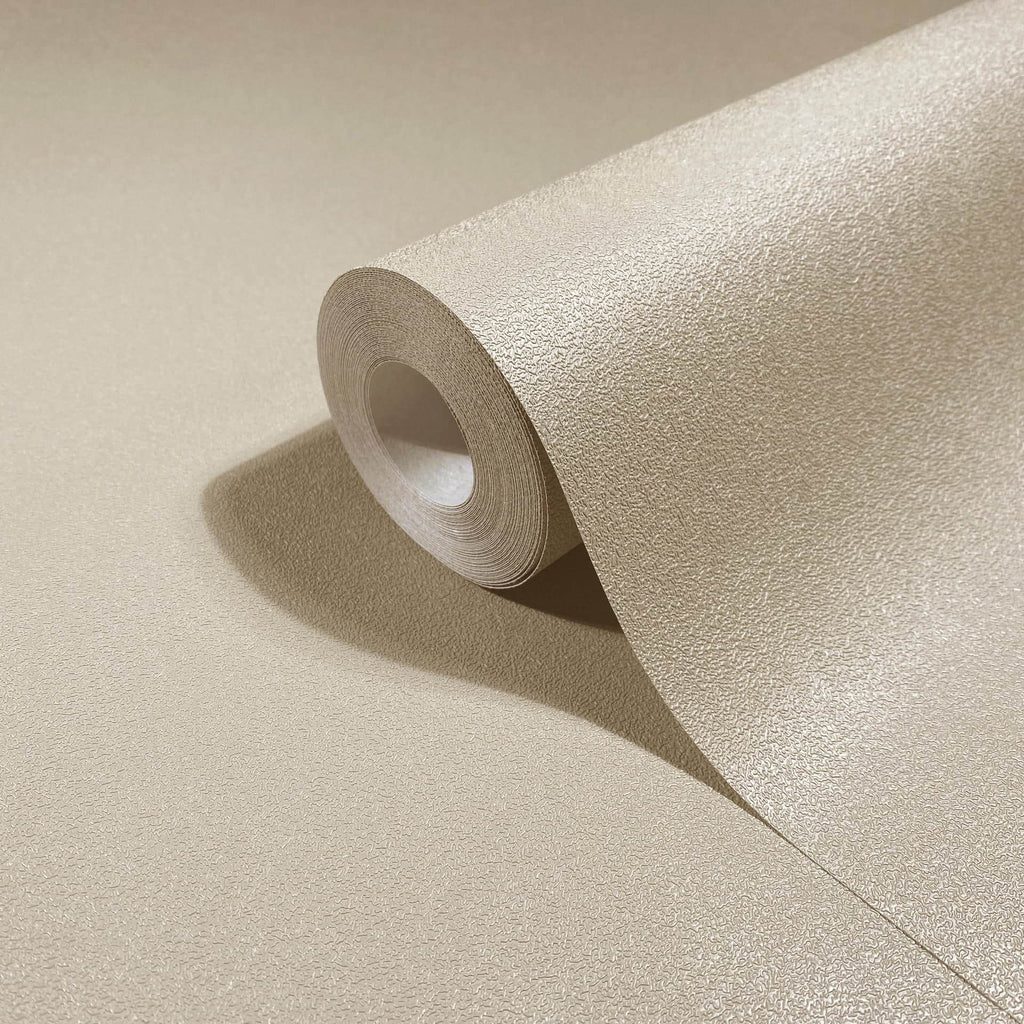 Vliestapete beige einfarbig
