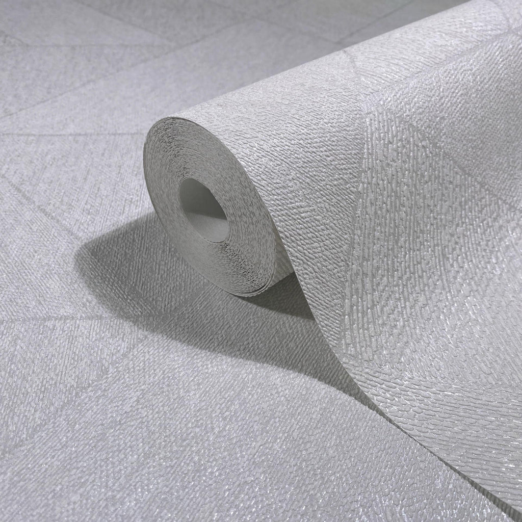 Vliestapete weiß, grau grafik