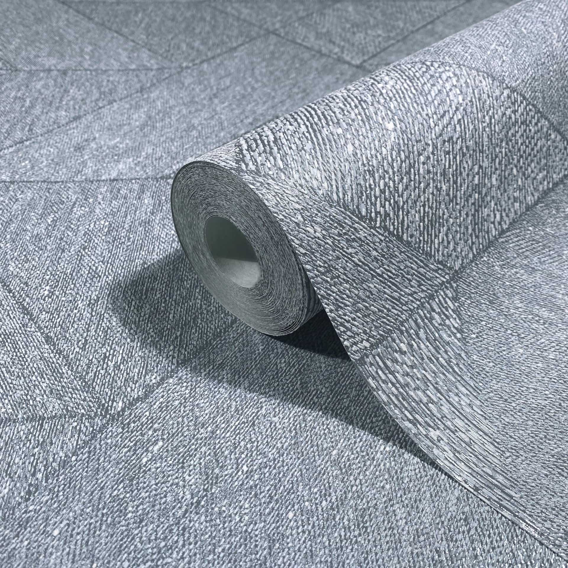 Vliestapete blau, grau grafik