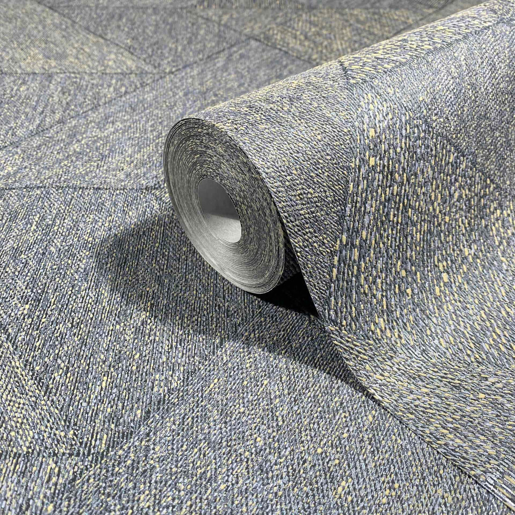 Vliestapete schwarz, blau grafik