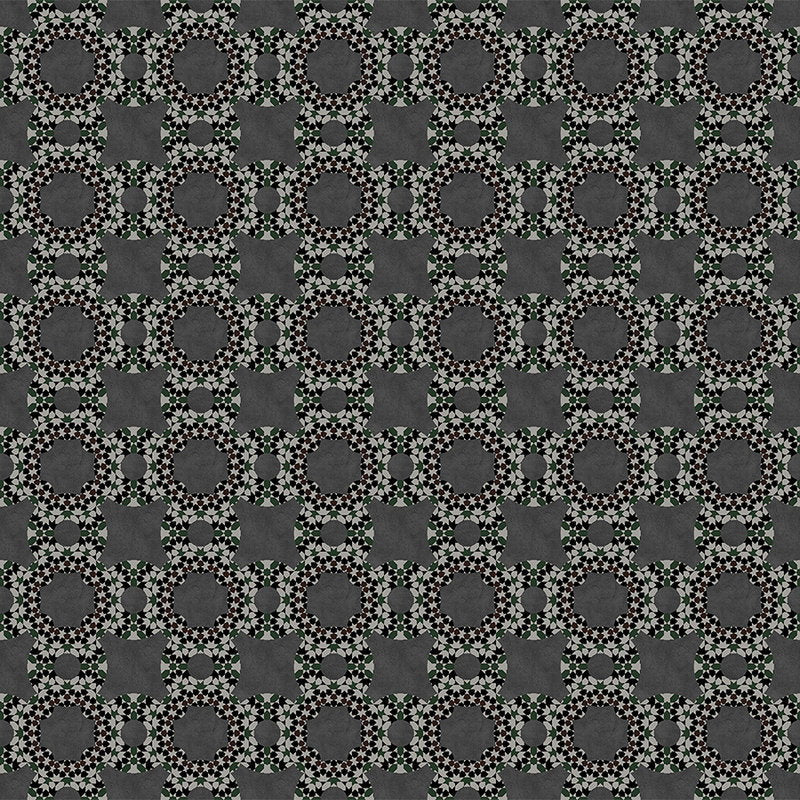 Fotomural Walls by Patel - Graphic design mural grey with mosaic effect