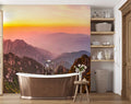 Fotomural Photo wallpaper mountains sunrise & fog details - AP Digital 3