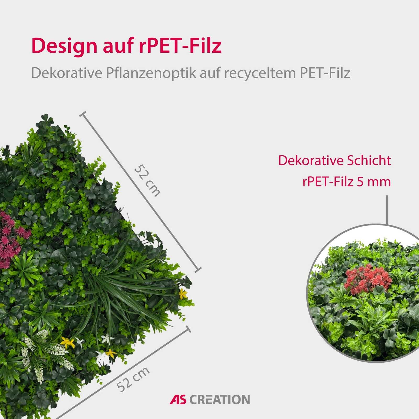 Panel Flora de Diseno Green Blush Mixed Flora - Modular Wall - Foto 7