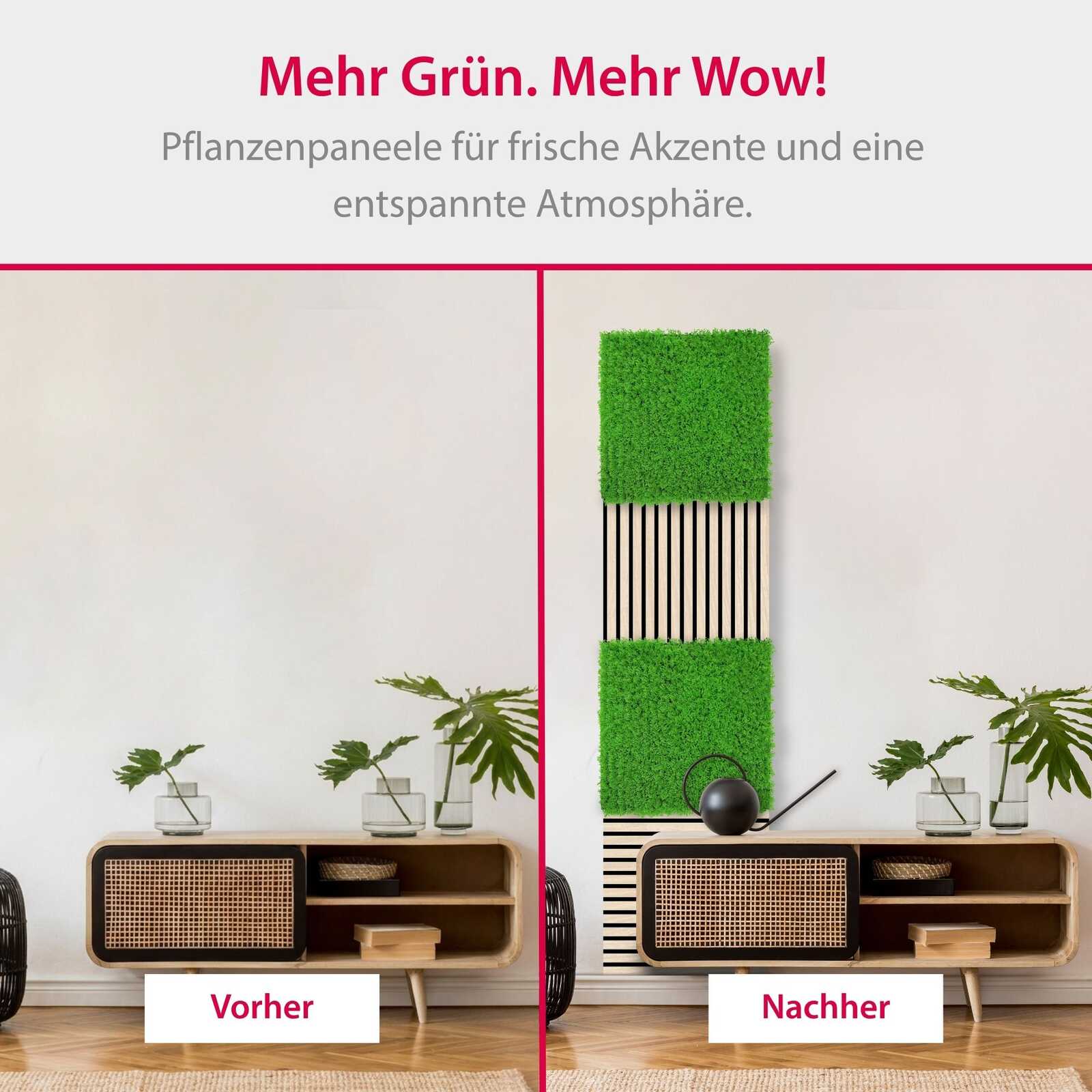 Panel Flora de Diseno Bright Green Design Grass - Modular Wall - Foto 7