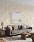 Papel pintado tejido no tejido plantas y botánica blanco y beige - Marburg - Imagen 1