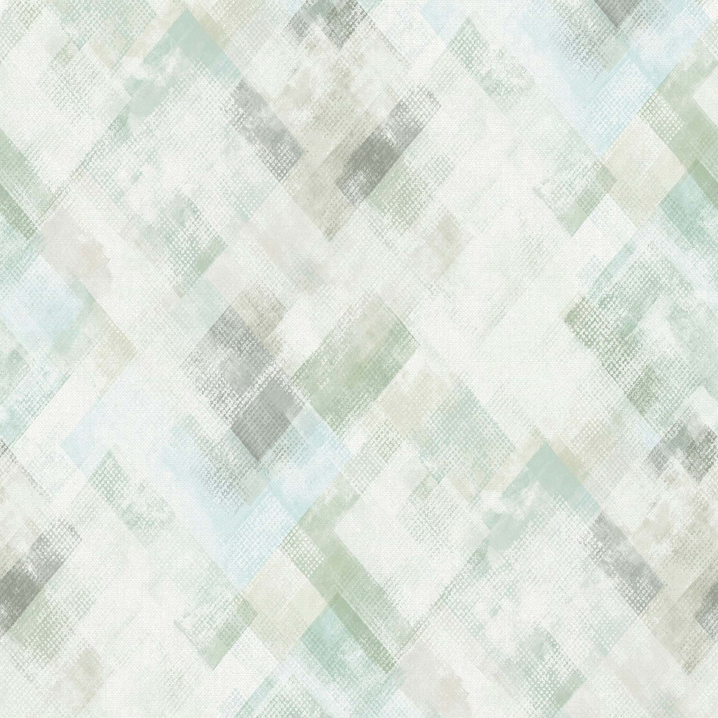 Vliestapete grün, grau grafik