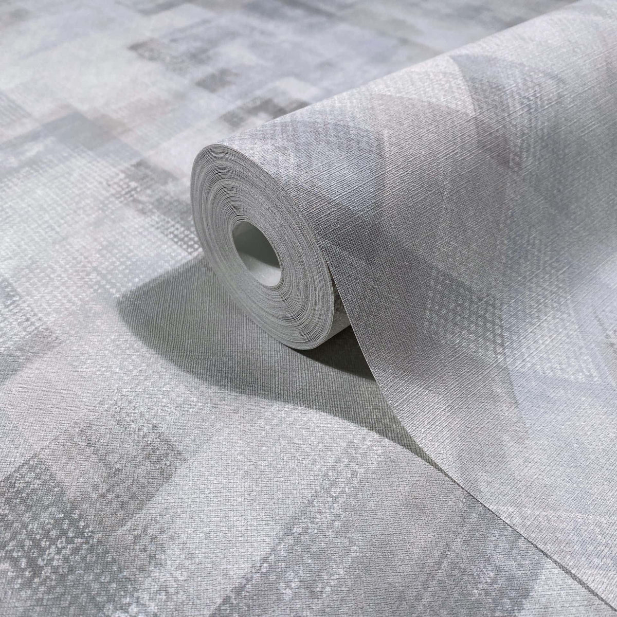 Papel pintado tejido no tejido gráfico azul y gris - Marburg - Imagen 3