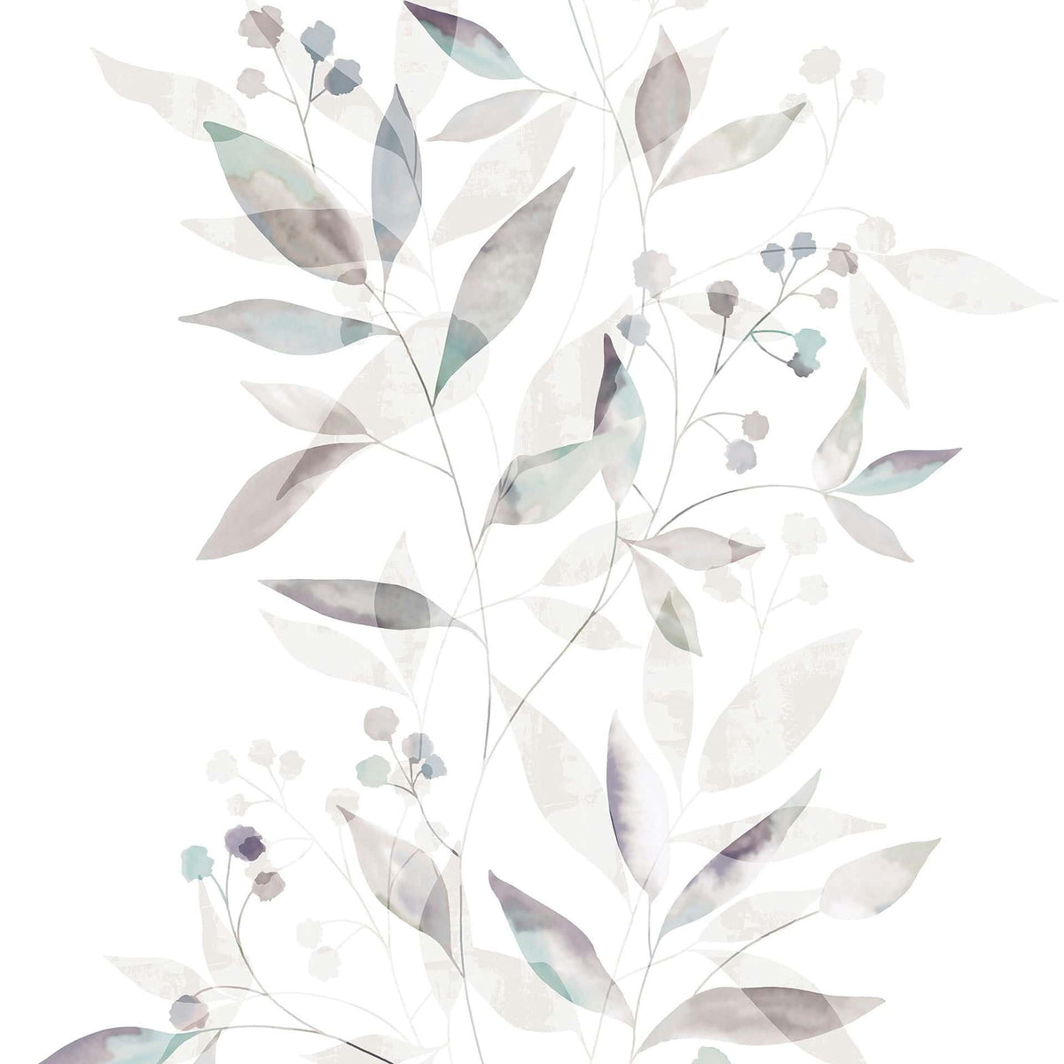 Papel pintado tejido no tejido plantas y botánica blanco y gris - Marburg - Imagen 4