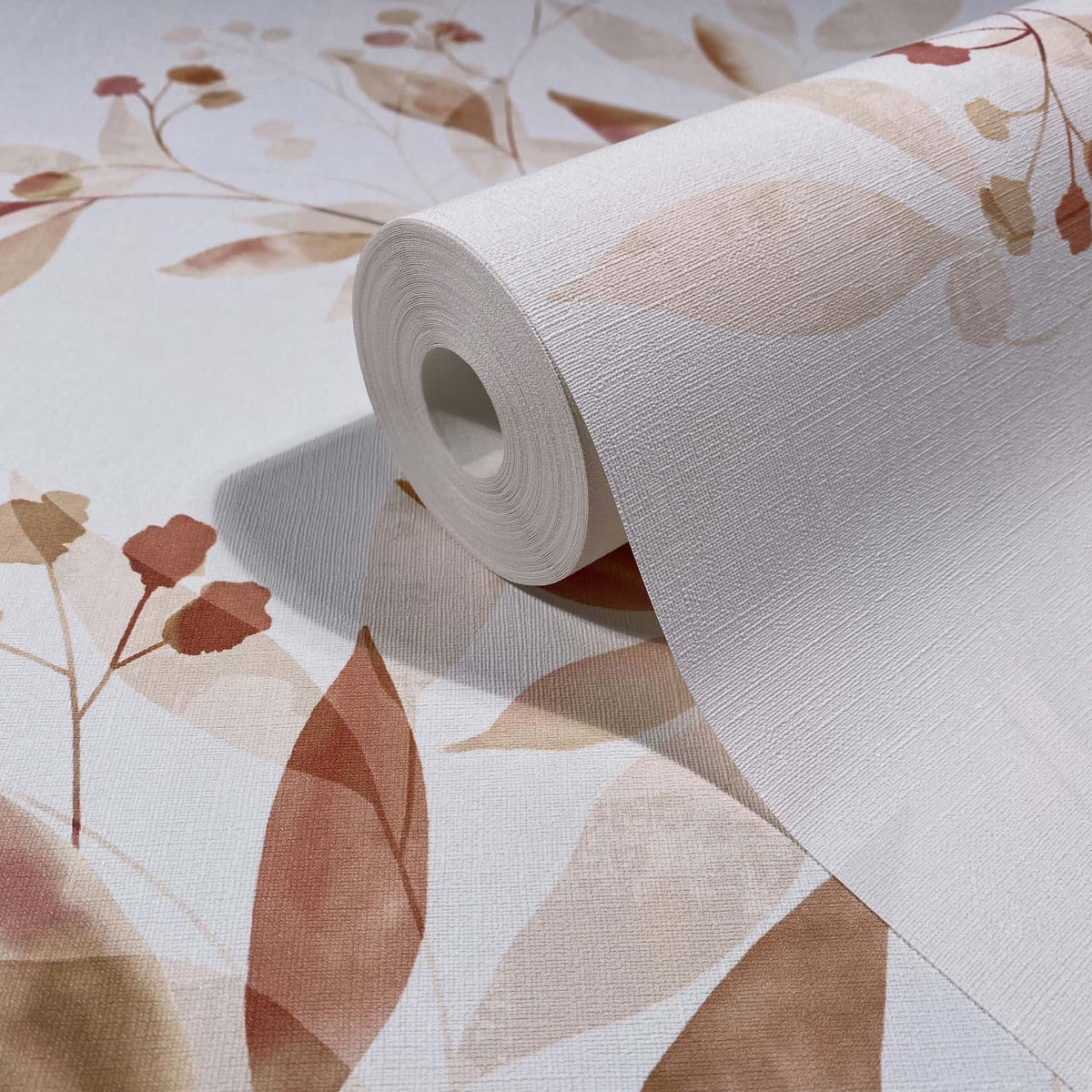 Papel pintado tejido no tejido plantas y botánica blanco y beige - Marburg - Imagen 3