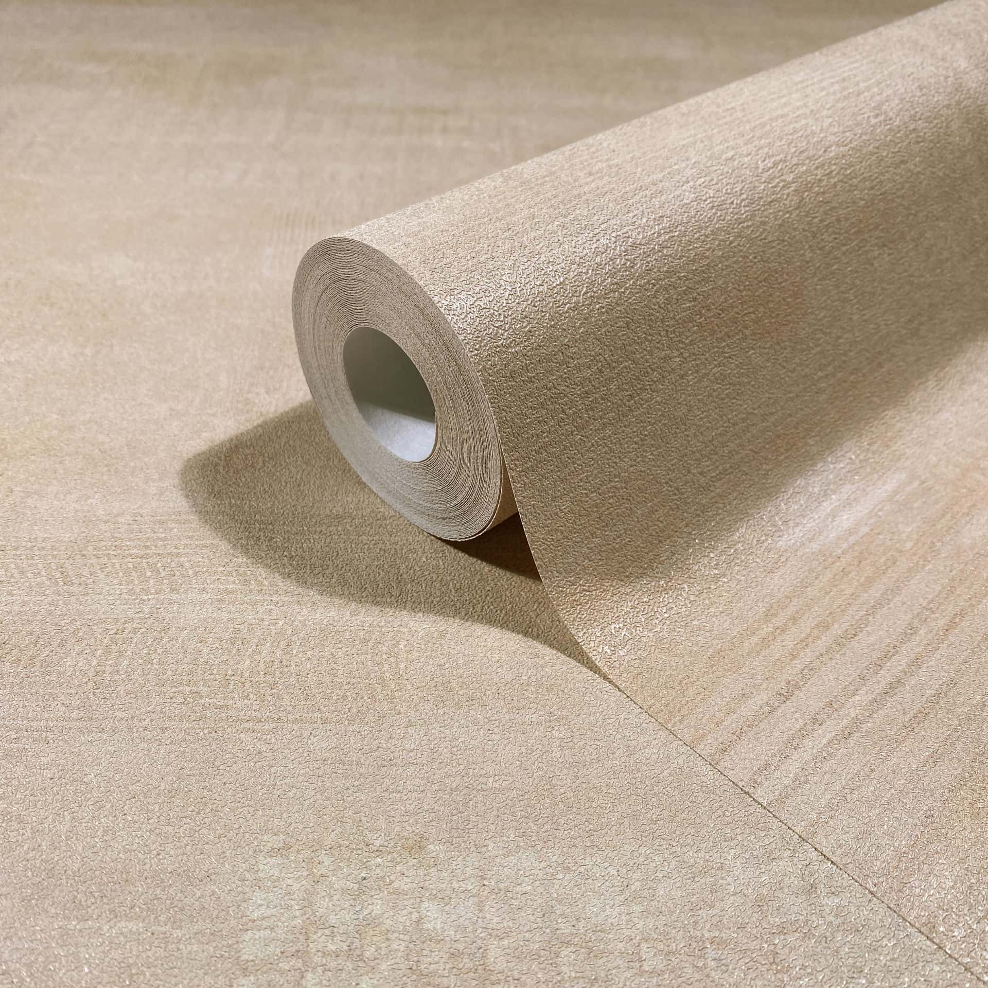 Vliestapete beige, braun einfarbig