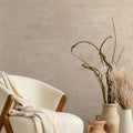 Vliestapete beige, braun einfarbig