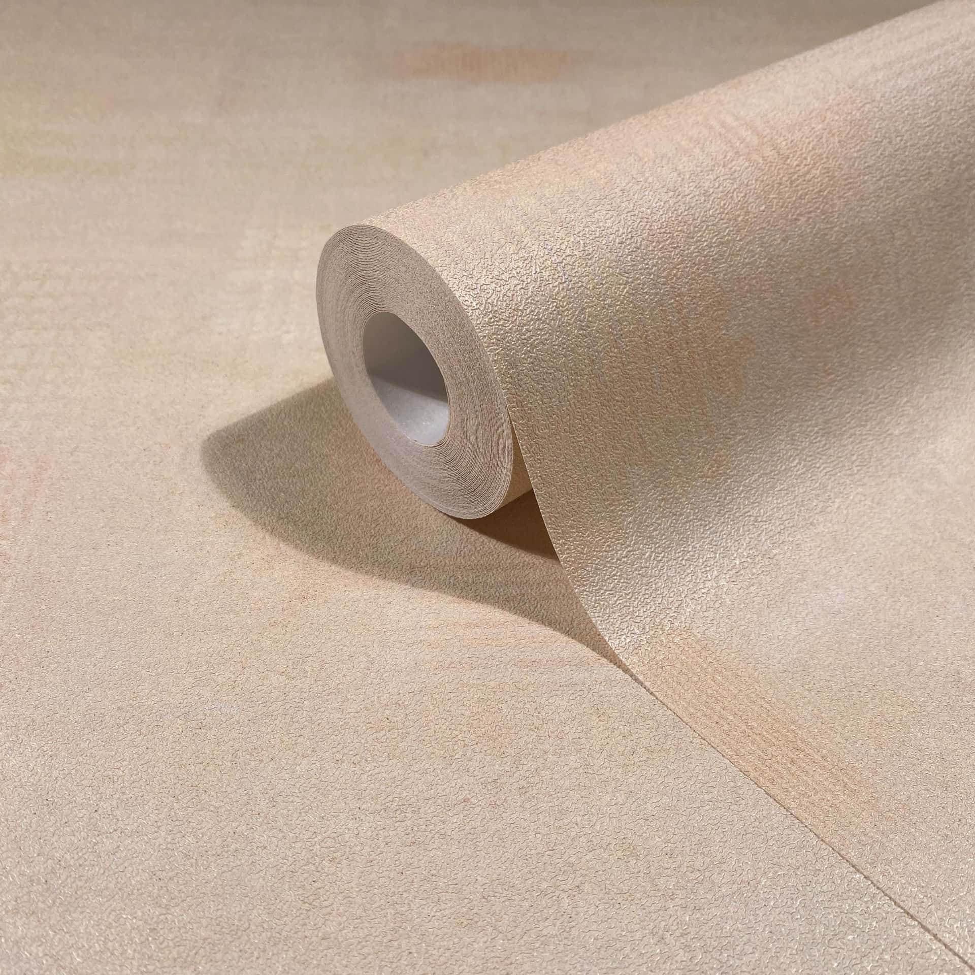 Vliestapete beige einfarbig