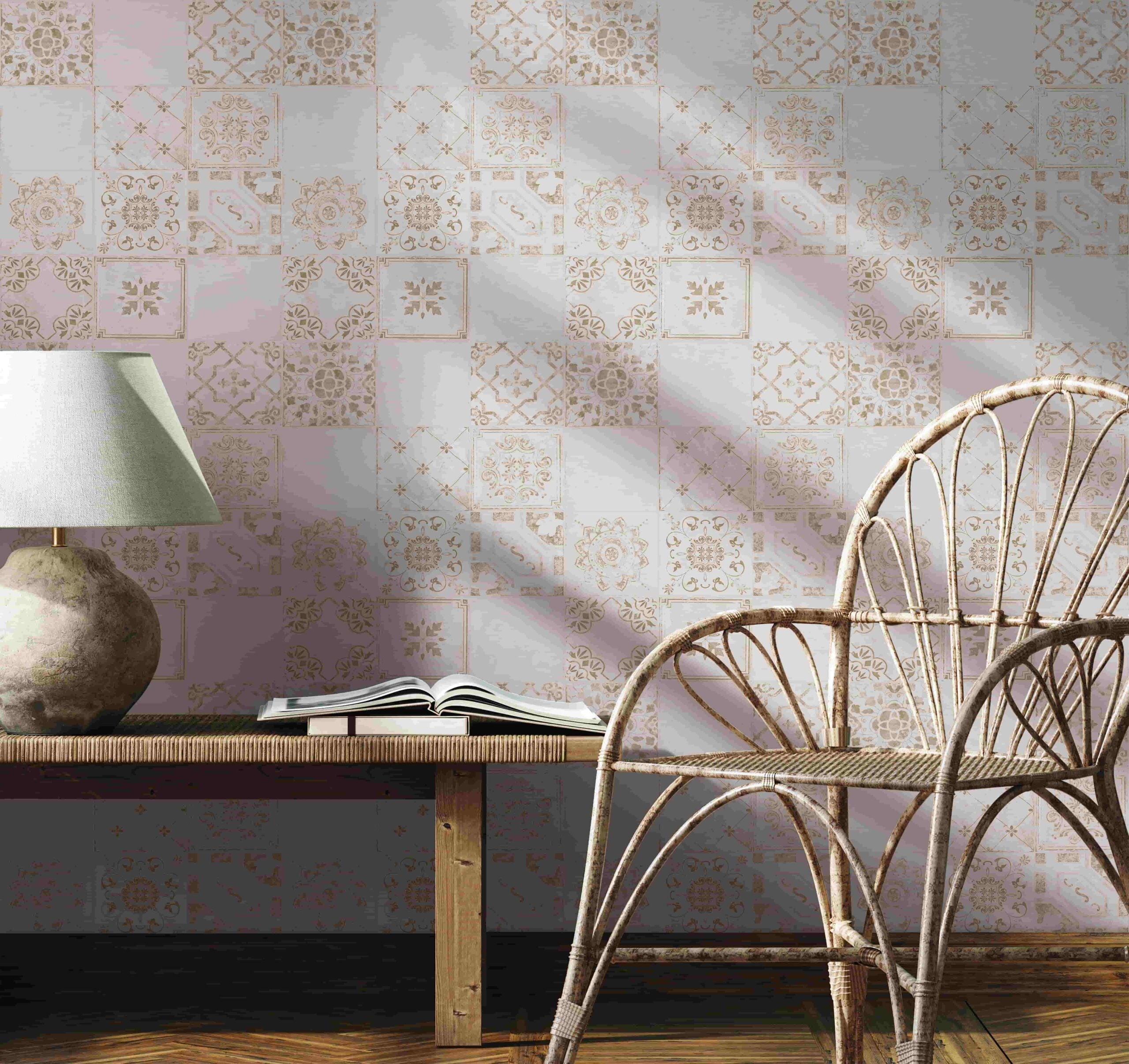 Vliestapete weiß, beige modern