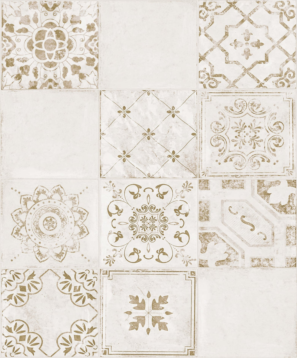 Vliestapete weiß, beige modern