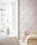Vliestapete weiß, beige modern