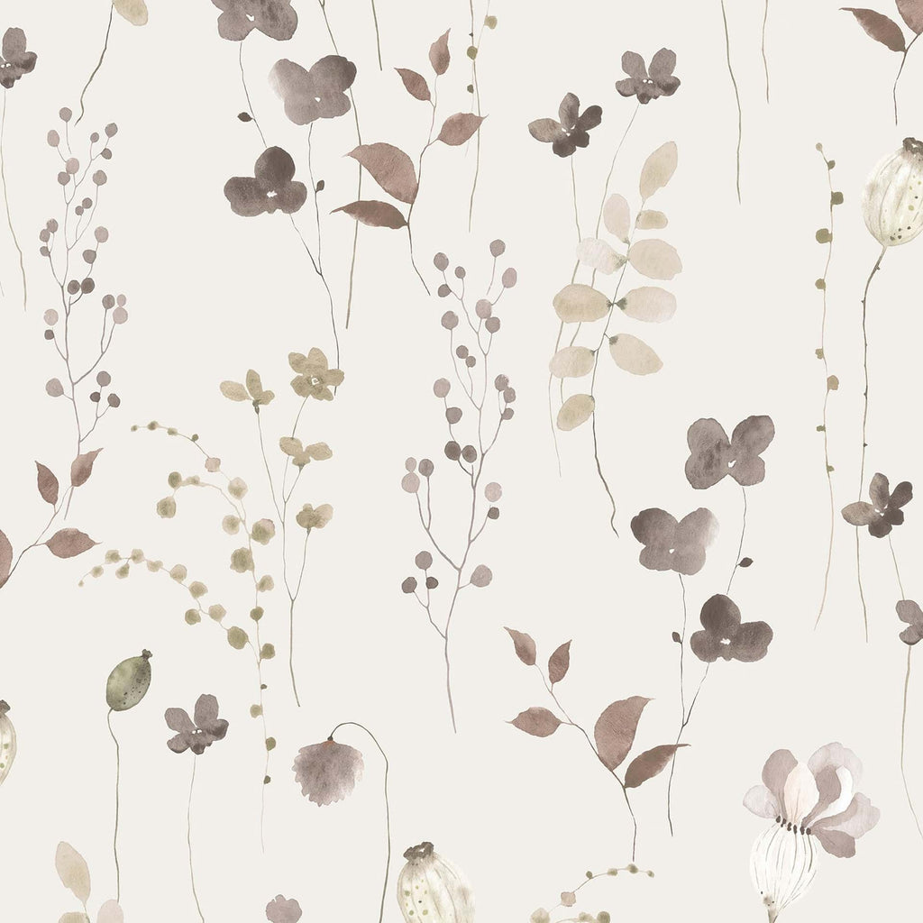 Vliestapete beige pflanzen