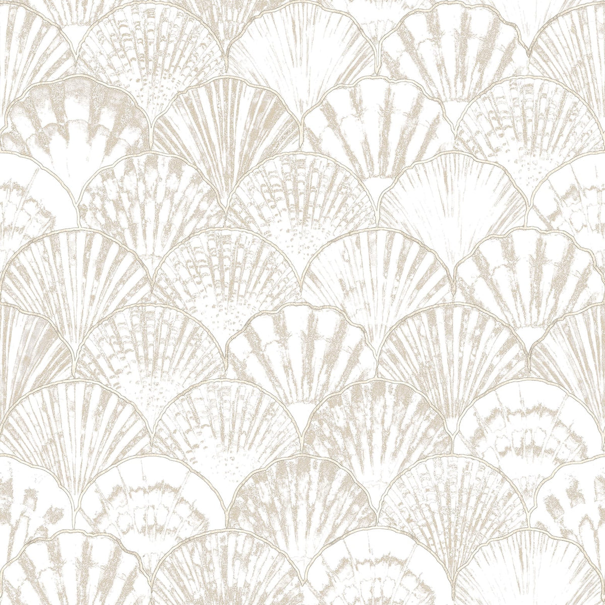 Papel pintado tejido no tejido gráfico beige - Marburg - Imagen 1