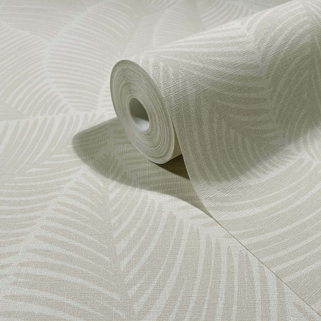 Vliestapete beige pflanzen