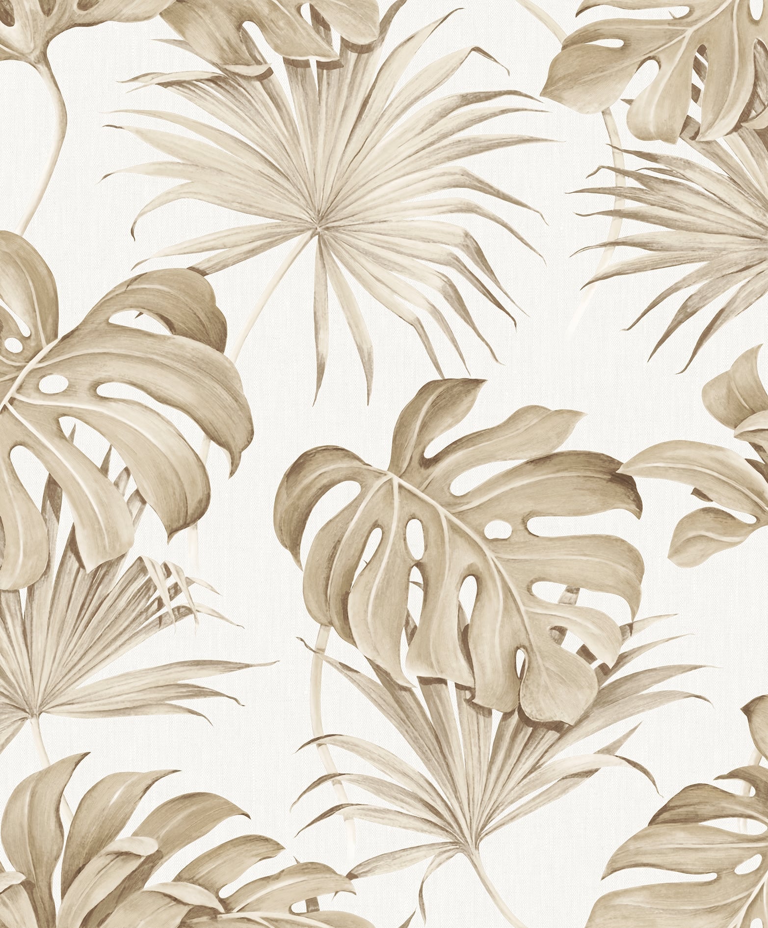 Vliestapete beige pflanzen
