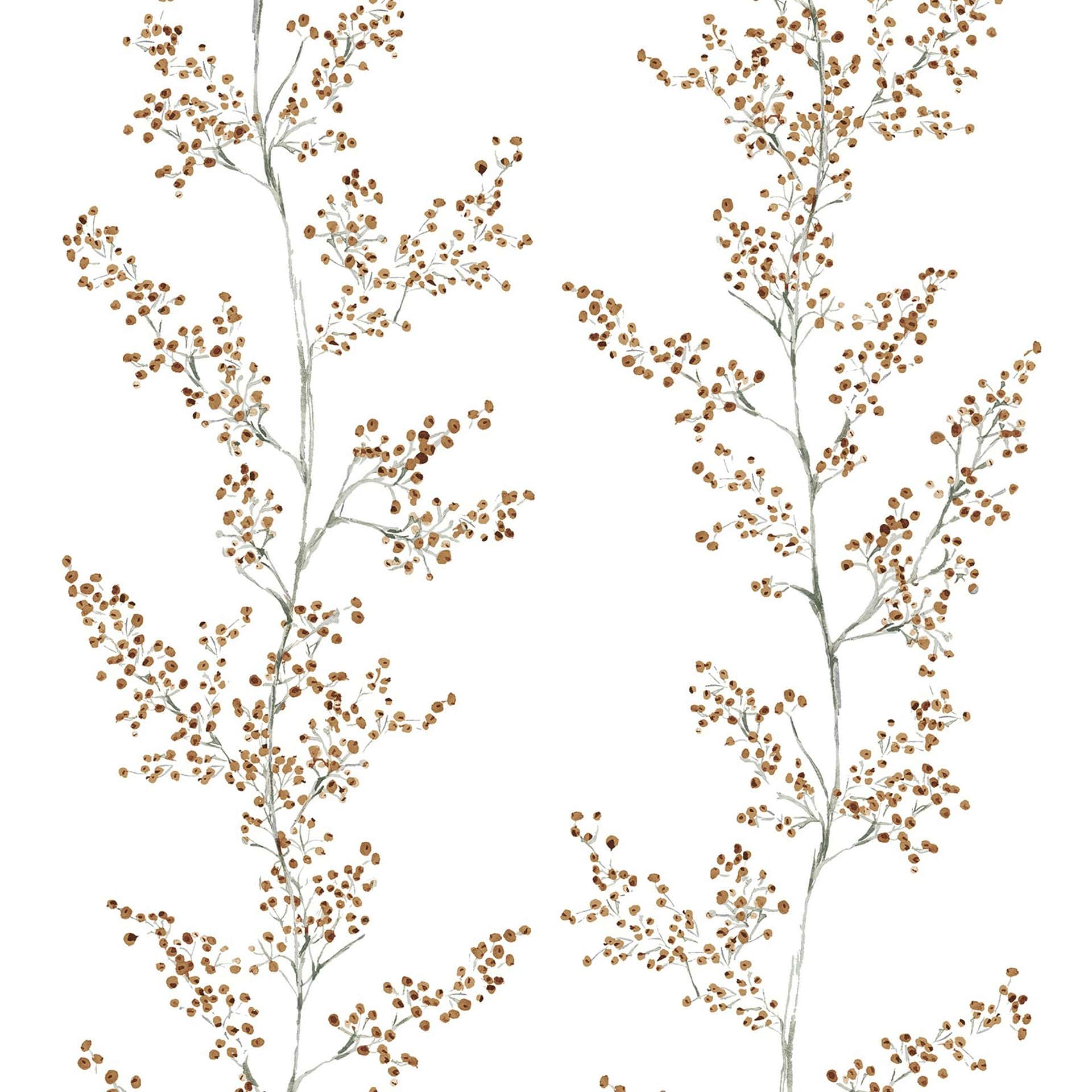 Vliestapete weiß, beige pflanzen