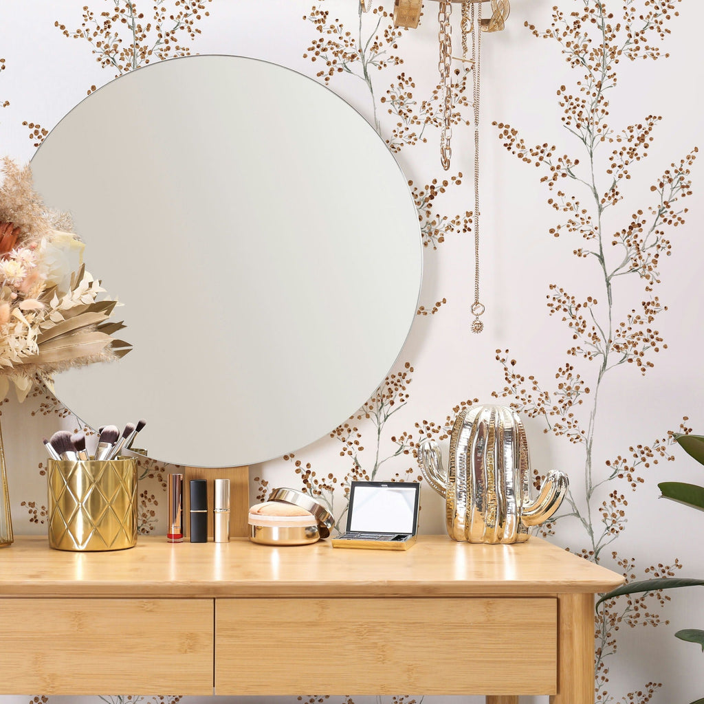 Vliestapete weiß, beige pflanzen