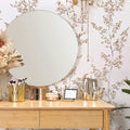 Vliestapete weiß, beige pflanzen