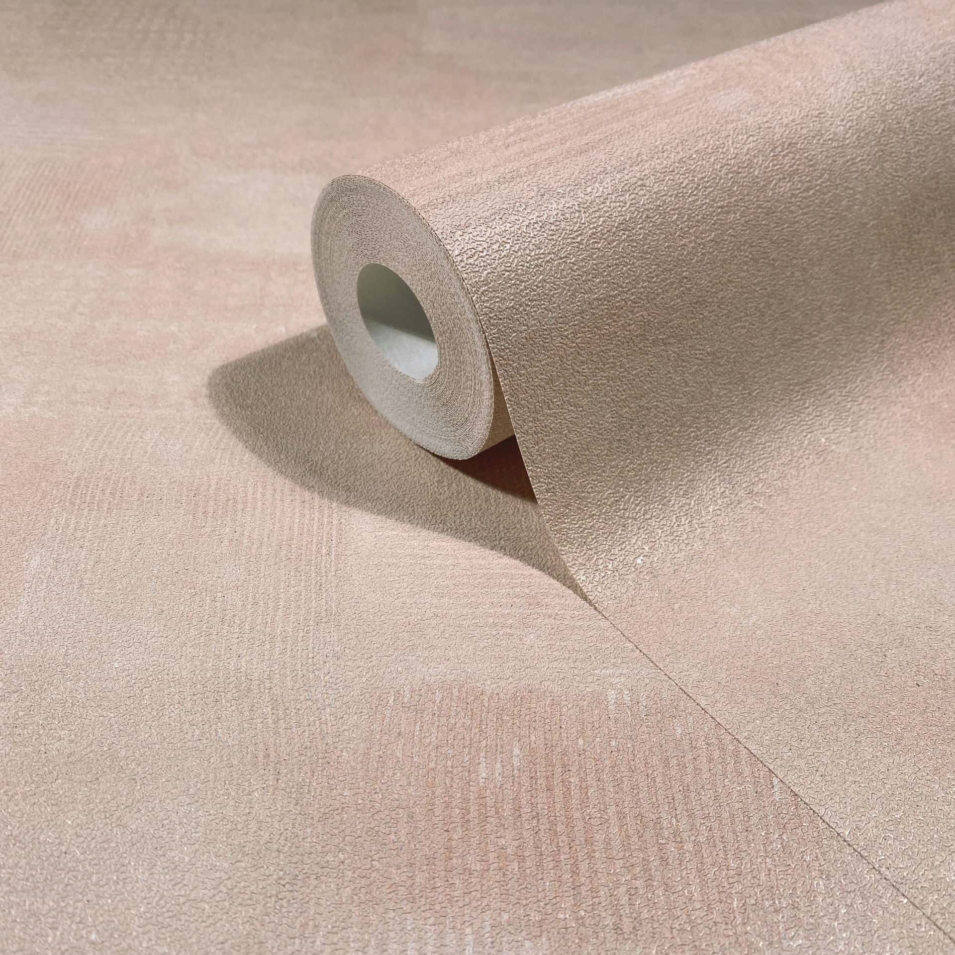 Vliestapete rot, beige einfarbig