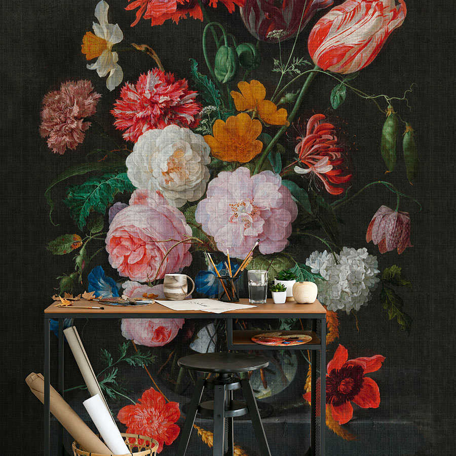 Fotomural Walls by Patel - Artists Studio 4 - Photo wallpaper flowers still life with roses