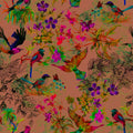Fotomural Walls by Patel - Bird mural in colourful collage style - Colorful, Brown