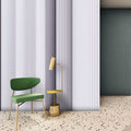 Fotomural Walls by Patel - Magic Wall 1 - stripes photo wallpaper 3D illusion effect, purple & white