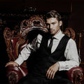 Fotomural Walls by Patel - Black tie 2 - Photo wallpaper with natural linen structure, fashionable & elegant - Brown, Copper