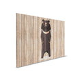Nacido para ser salvaje 1 - Pintura en lienzo Tablero de pared con osos - Paneles de madera de ancho