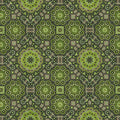 Fotomural Walls by Patel - Green mosaic graphic pattern wallpaper